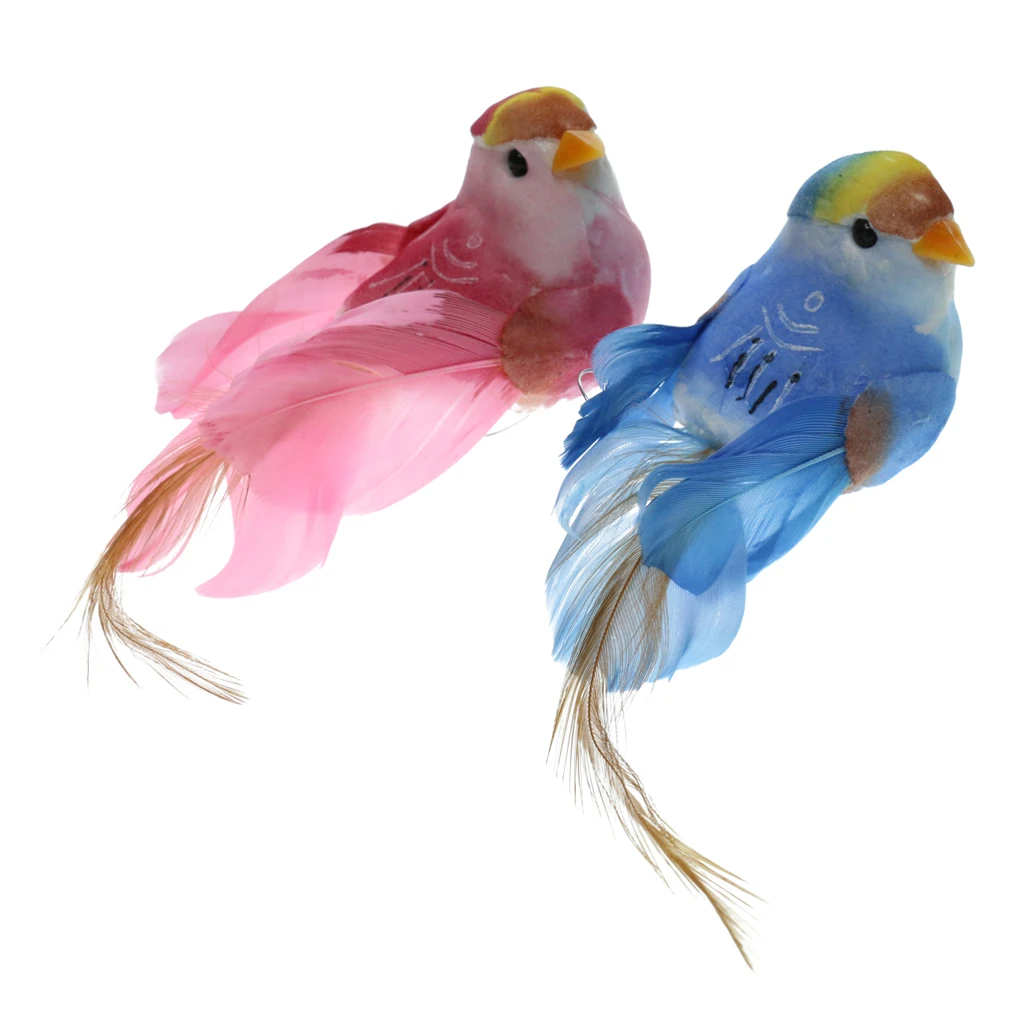 2x яркие статуи животных маленькая птичка открытый сад Луг деревья стоящий Газон