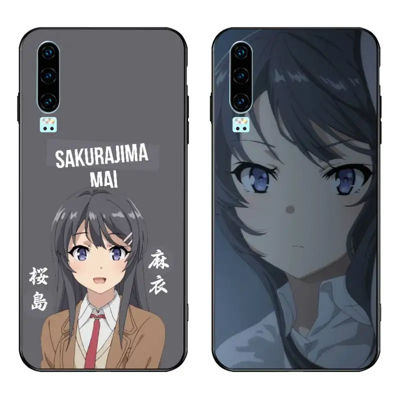 

Mai Sakurajima Aesthetic Phone Case for Huawei P20 P30 P40 lite E Pro Mate 30 20 Pro P Smart 2020 prime