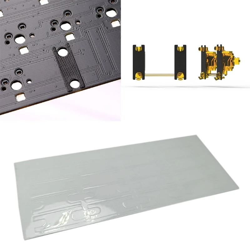 

20 Pieces Mechanical Keyboard Stabilizer Noise Dampener Foam Stabs Sound Reduction Insulation Film for Switch Stabilizer