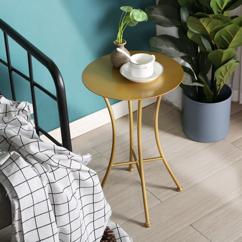 Креативный круглый стол в скандинавском стиле Маленький журнальный столик