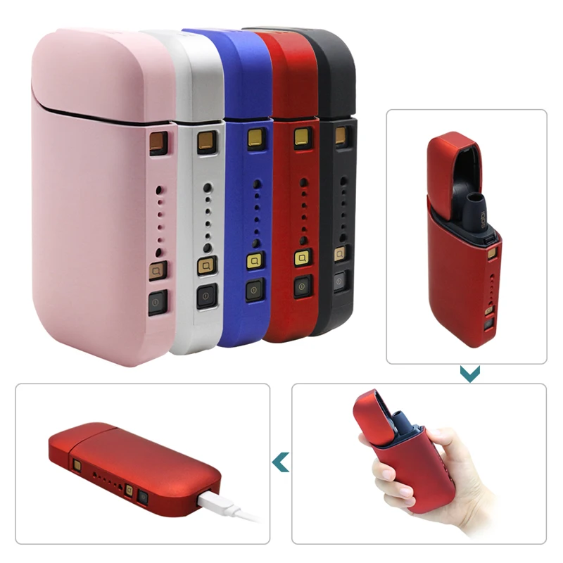 Модный черный чехол из поликарбоната для IQOS 2 4 Plus II III электронная сигарета полный