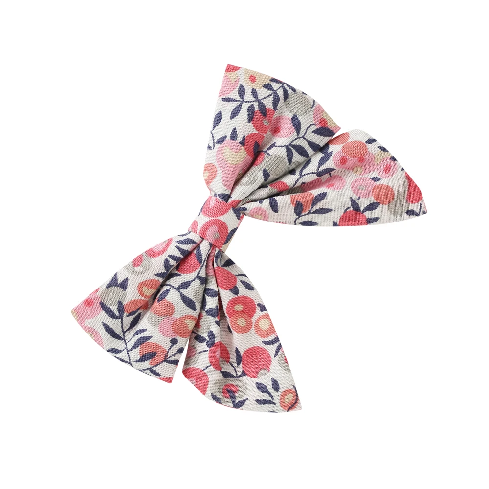 

Baby Girls Hair Bows Headband Floral Printing Hair Pin For Children Cotton Barrette Kids Summer Country Fashion Hair Accessories