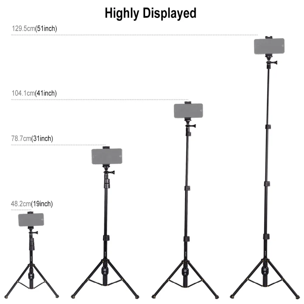 New Selfie Stick Monopod with Tripod 16CM LED Ring Flash Lamp for Mobile Phone Vlog Live Video Streaming Bloggers | Электроника