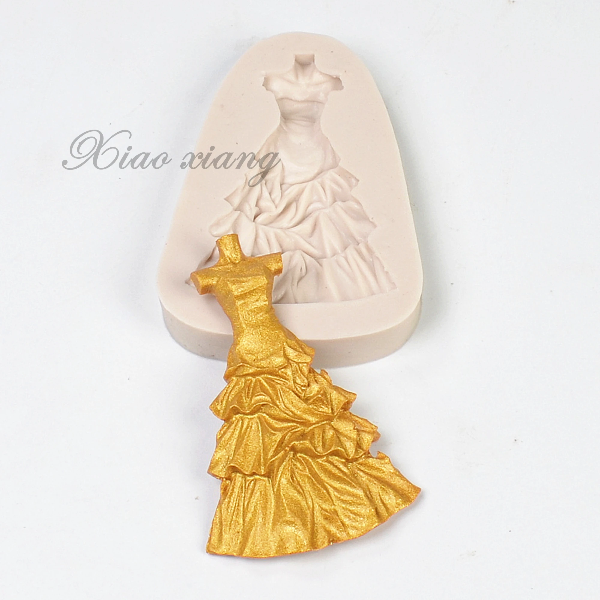

Luyou 1pc Dress Silicone Cake Molds Resin Mold Cake Decorating Tools Kitchen Baking Tools Baking Accessories Cake Tools