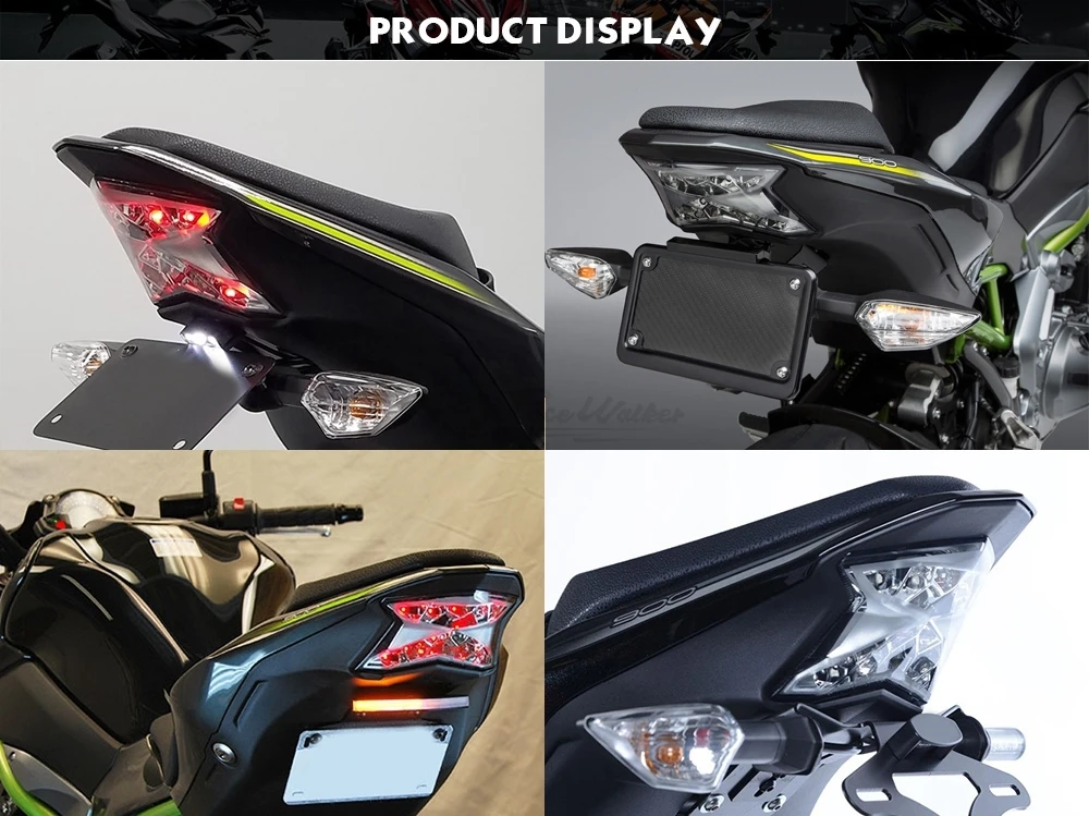 Для Kawasaki хвост светильник Z650 Z900 ниндзя 650 мотоцикл светодиодный задний фонарь светильник стоп светильник поворотники ABS