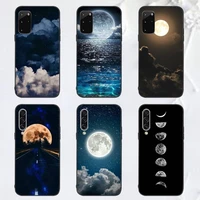 moon space phone case for samsung a40 a31 a50 a51 a71 a20e a20s s8 s9 s10 s20 plus note 20 ultra