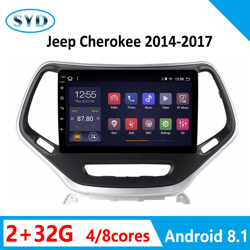 2G + 32G для Jeep Cherokee 2014 2015 2016 2017 автомобильный радиоприемник Android 8 1 9