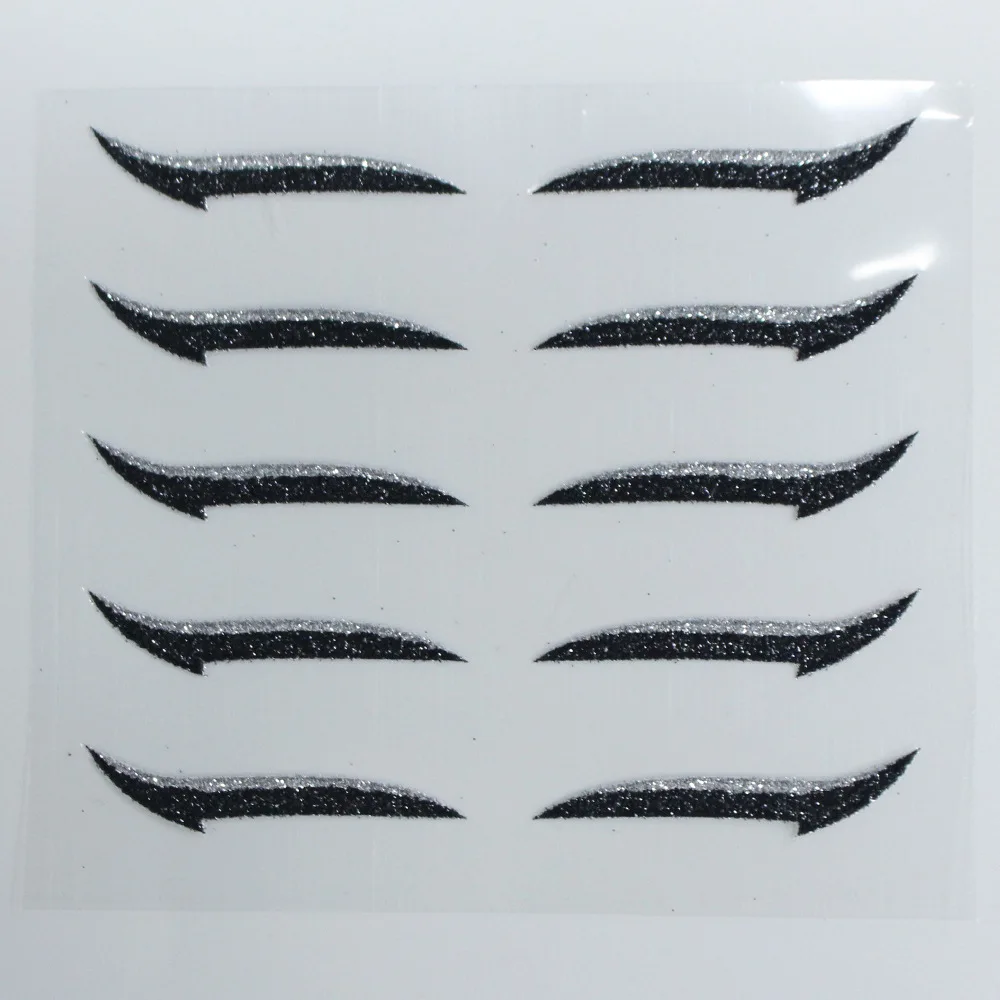 

5pairs Eyeliner Stickers Long Lasting Eyelid Line Stick Cat Eye Makeup Double Eyelid Sticker Eyeliner Makeup Sticker For Lazy