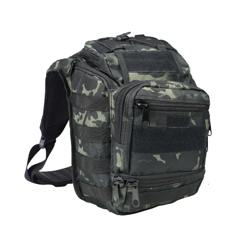 Outdoor military green shoulder bag EDC tactical military chest bag waterproof outdoor camp walking camera