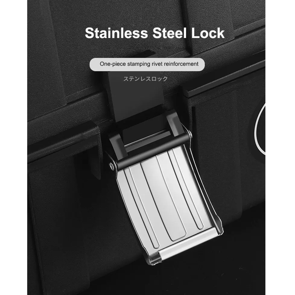 

GREENER Suitcase Tool Box Professional Three-layer Folding Toolbox Suit Bag Hardware Garage Empty PP Material Glossy No Odor