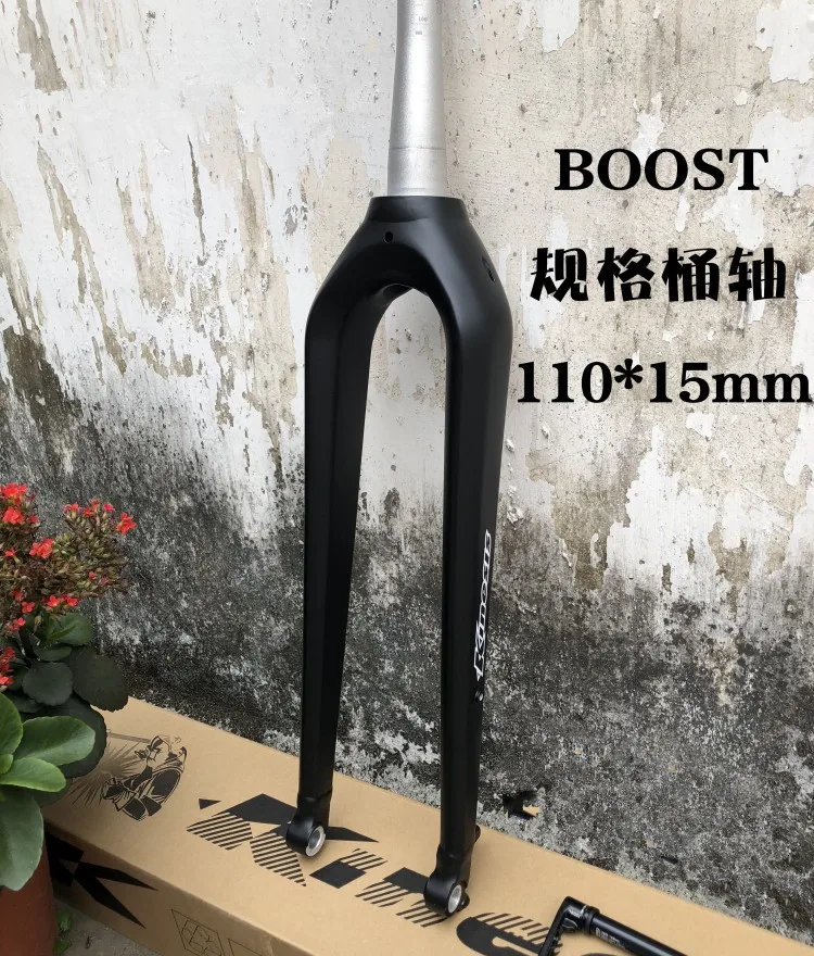 Kinesis 27," 650B 29er алюминиевая MTB Boost вилка жесткая коническая 1/8" до 1 1/" дисковый тормоз 110 мм x 15 мм через ось вилки