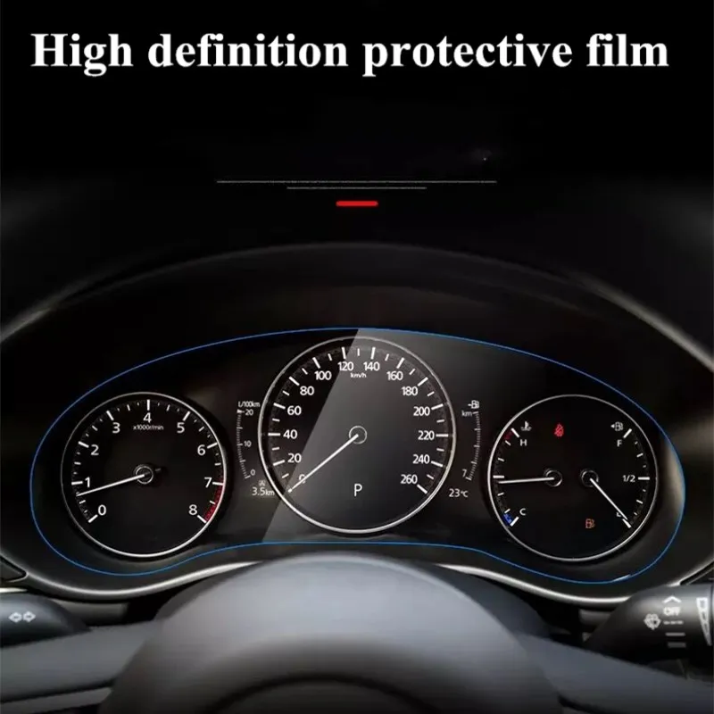 

StickerFor Mazda 3 Axela Interior Car Instrument Panel Screen Protector Car Dashboard Membrane Protective TPU Film Accessories