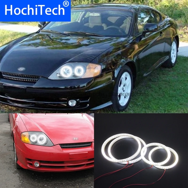 HochiTech ультра яркий SMD белый светодиодный ангельские глазки 2000LM 12V halo ring kit дневной