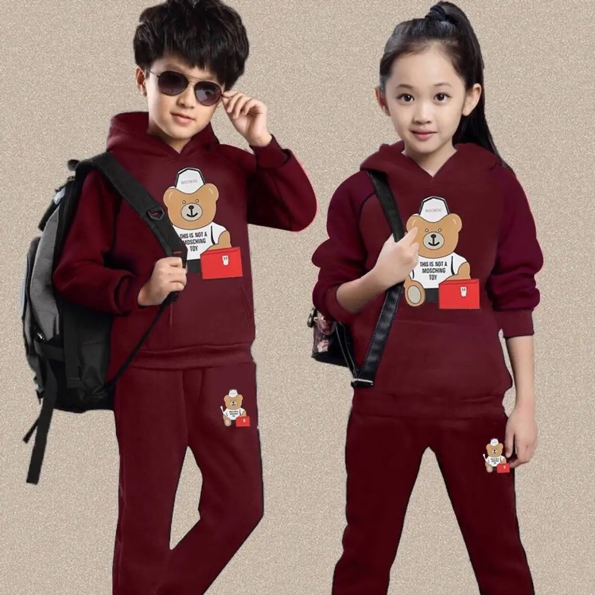 Новое поступление весенний комплект детской одежды модный спортивный костюм для