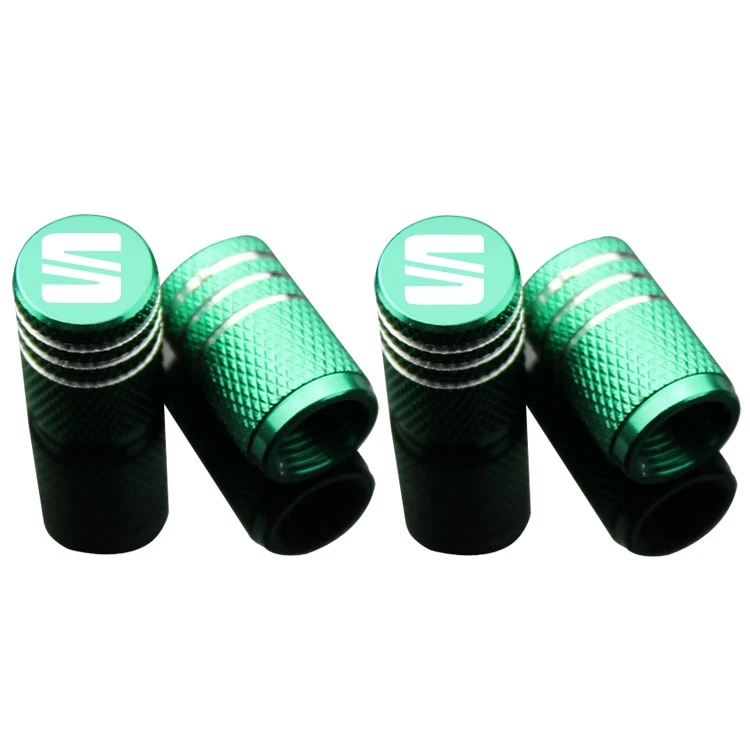 4pcs car styling wheel tire parts valve stem plugs cover For seat leon ibiza Alhambra Exeo Altea Arona Ateca Car Accessories | Автомобили