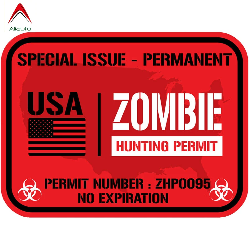 

Автомобильная наклейка Aliauto, Светоотражающая наклейка на автомобиль с эмблемой зомби, команды реагирования на вспышки, заинтересованы в СШ...