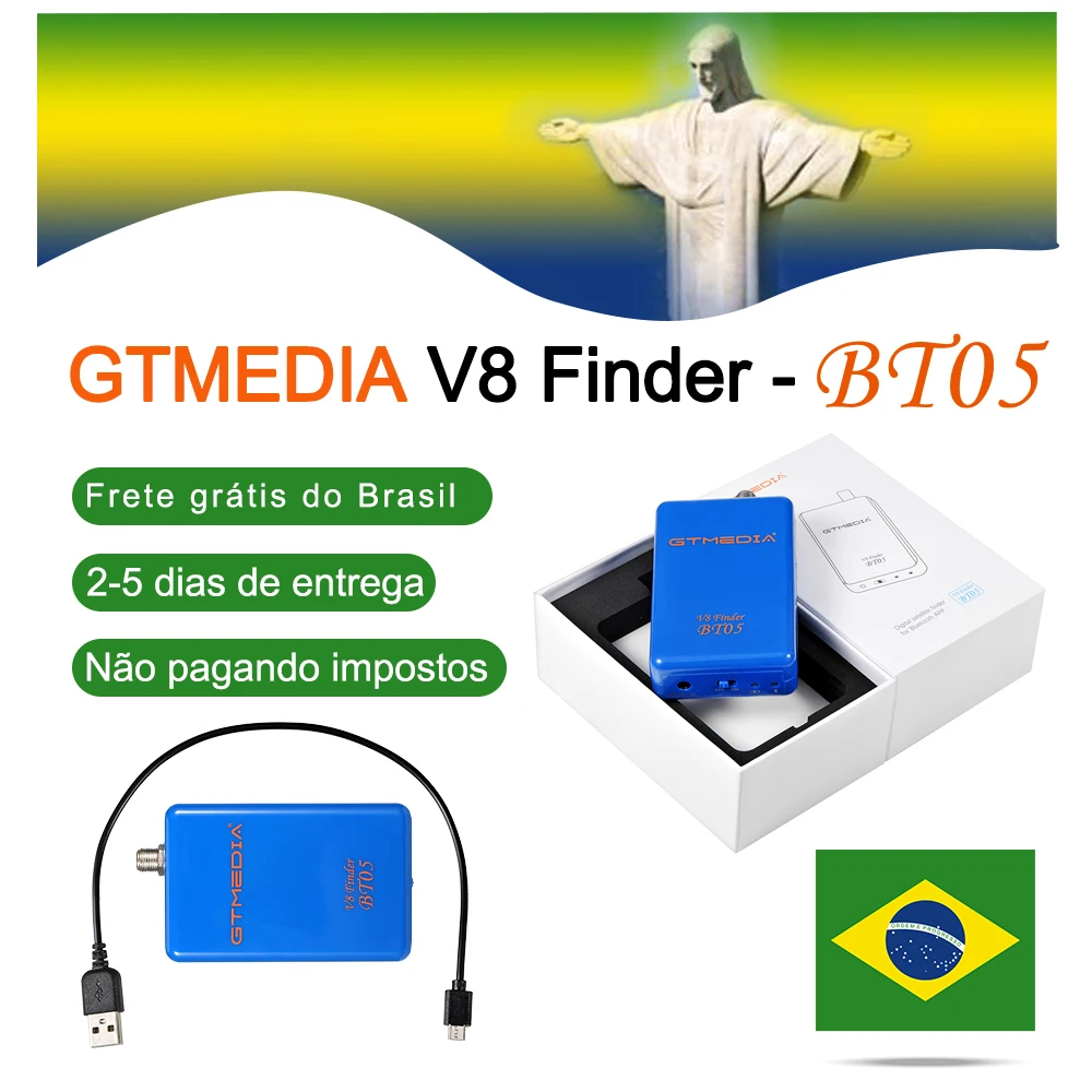 GTmedia V8 Finder BT05 Мини цифровой Satfinder DVB S2 спутниковый искатель измеритель Full HD 1080P FTA Sat