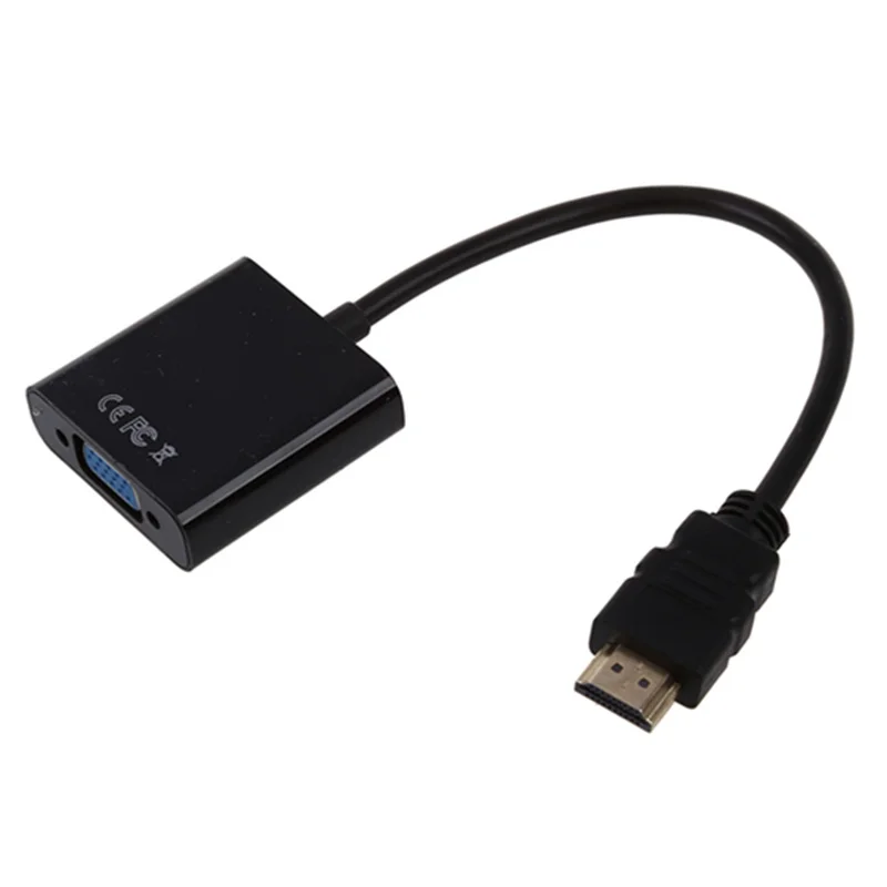 

Fasdga 1080P HDMI to VGA With o Converter Adapter USB Power Video Cable Black
