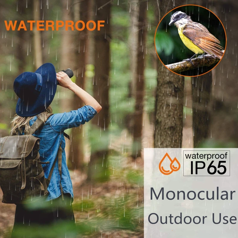 Монокулярный телескоп 40x60 10000 м водонепроницаемый с зумом для слабосветильник