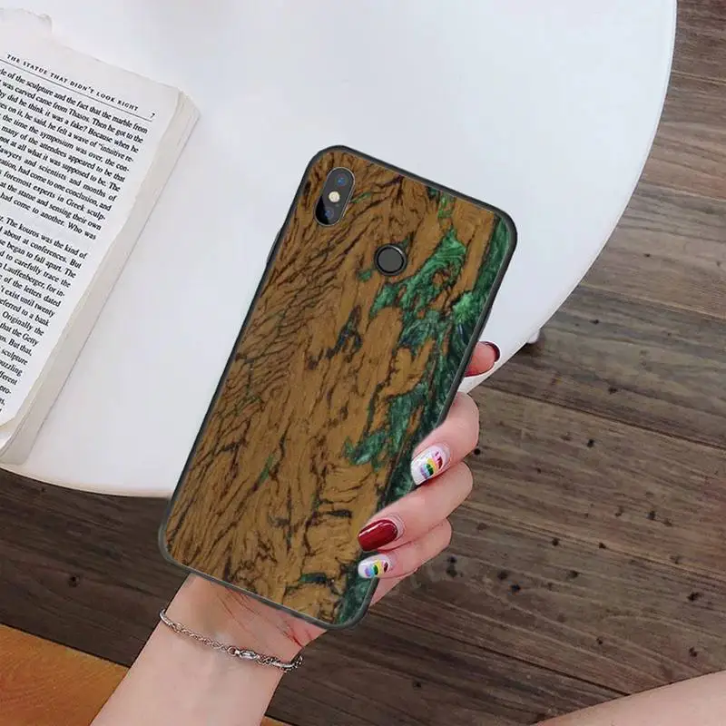 

Wood Resin art original pattern Phone Case For Xiaomi Redmi note 7 8 9 t k30 max3 9 s 10 pro lite