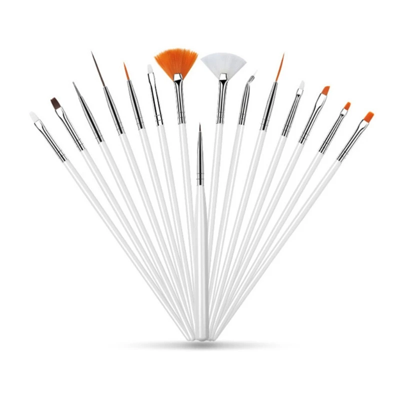 

27RC Nail Art Tool Set with Painting Brushes Dotting Pen Manicure Tape Color Rhinestones Crystals DIY Nail Accessories