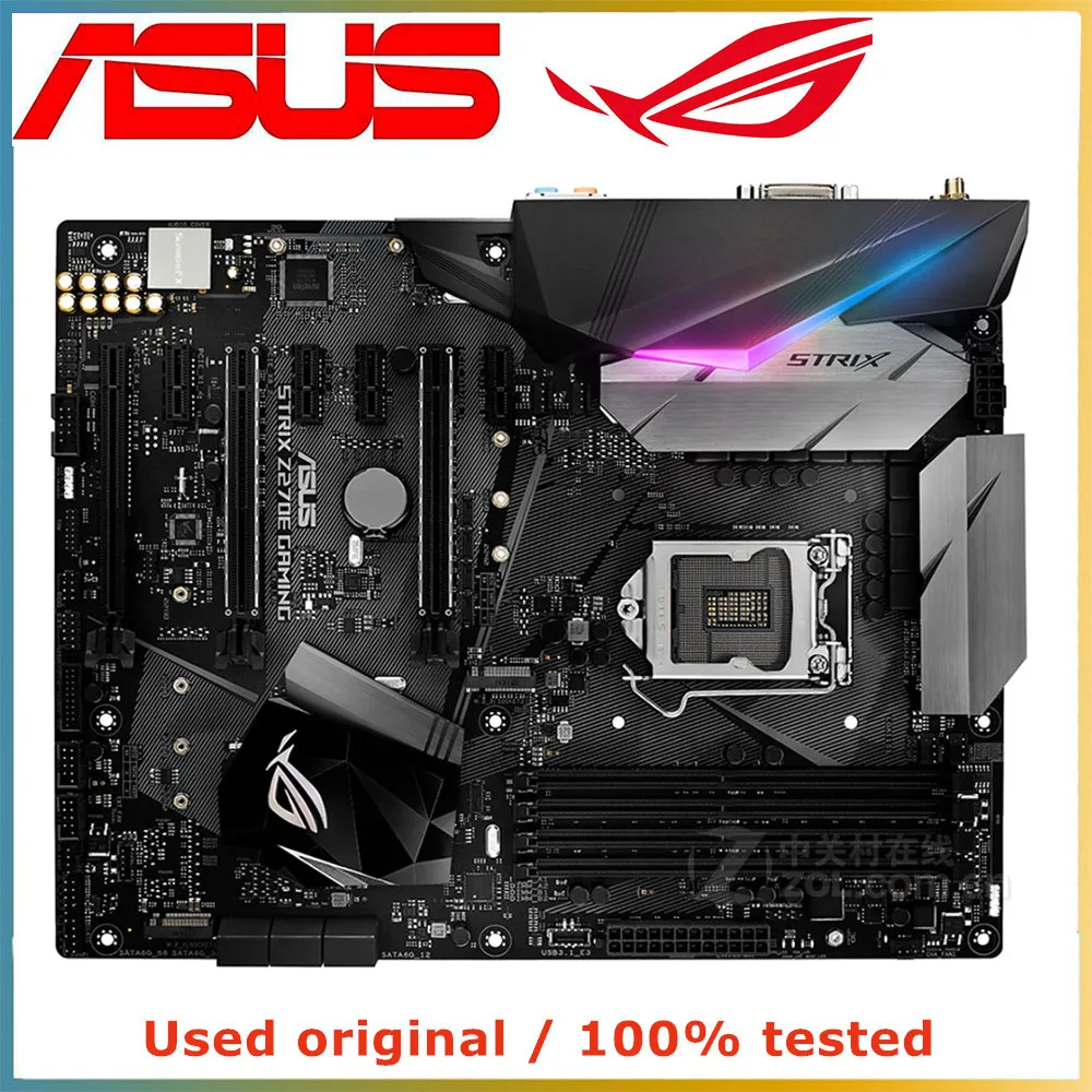 For Intel Z270 LGA 1151 CPU ASUS ROG STRIX Z270E GAMING Motherboard Computer Socket LGA1151 DDR4 Used Desktop Mainboard | Компьютеры и