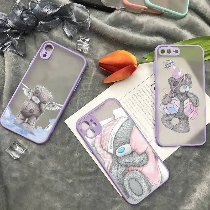 

Tatty Teddy bear lovely doll Phone Case matte transparent For iphone 7 8 11 12 plus mini x xs xr pro max cover