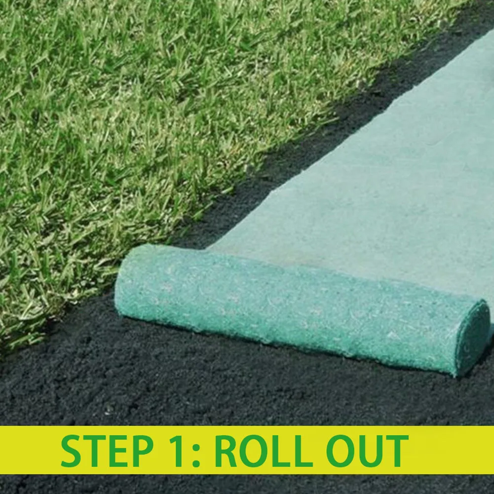 Распродажа 160x160 см биоразлагаемые газонной травы семян коврик для прорастания