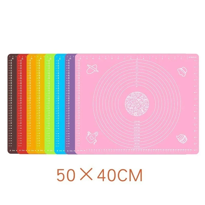 

Large Silicone Kitchen Kneading Dough Mat Cooking Cake Baking Mats Tools Non-stick Rolling Mats Pastry Accessories Sheet Pads