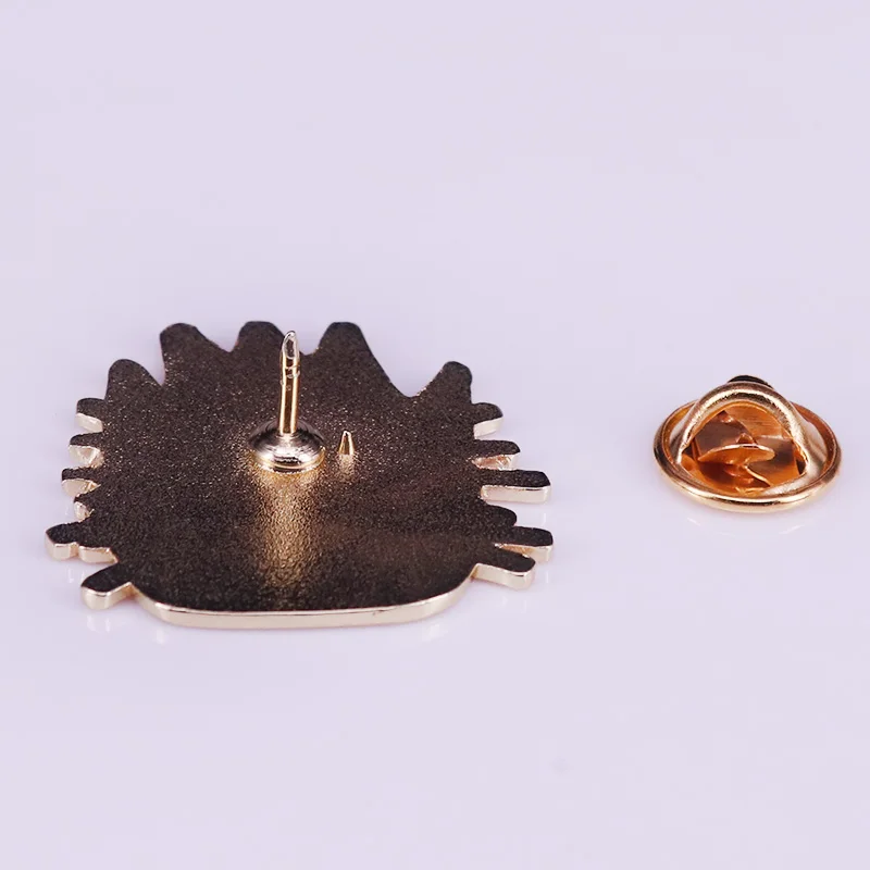 Эмалированная брошь Basquiat в форме короны сумасшедшая кота увлекательные