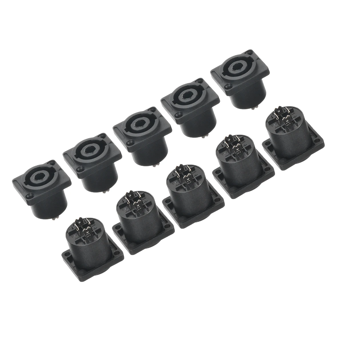 10 шт./компл. 4 Pin Динамик со штекера на гнездо Socket Совместимость аудио кабель Панель шасси разъем для аудио кабель усилителя