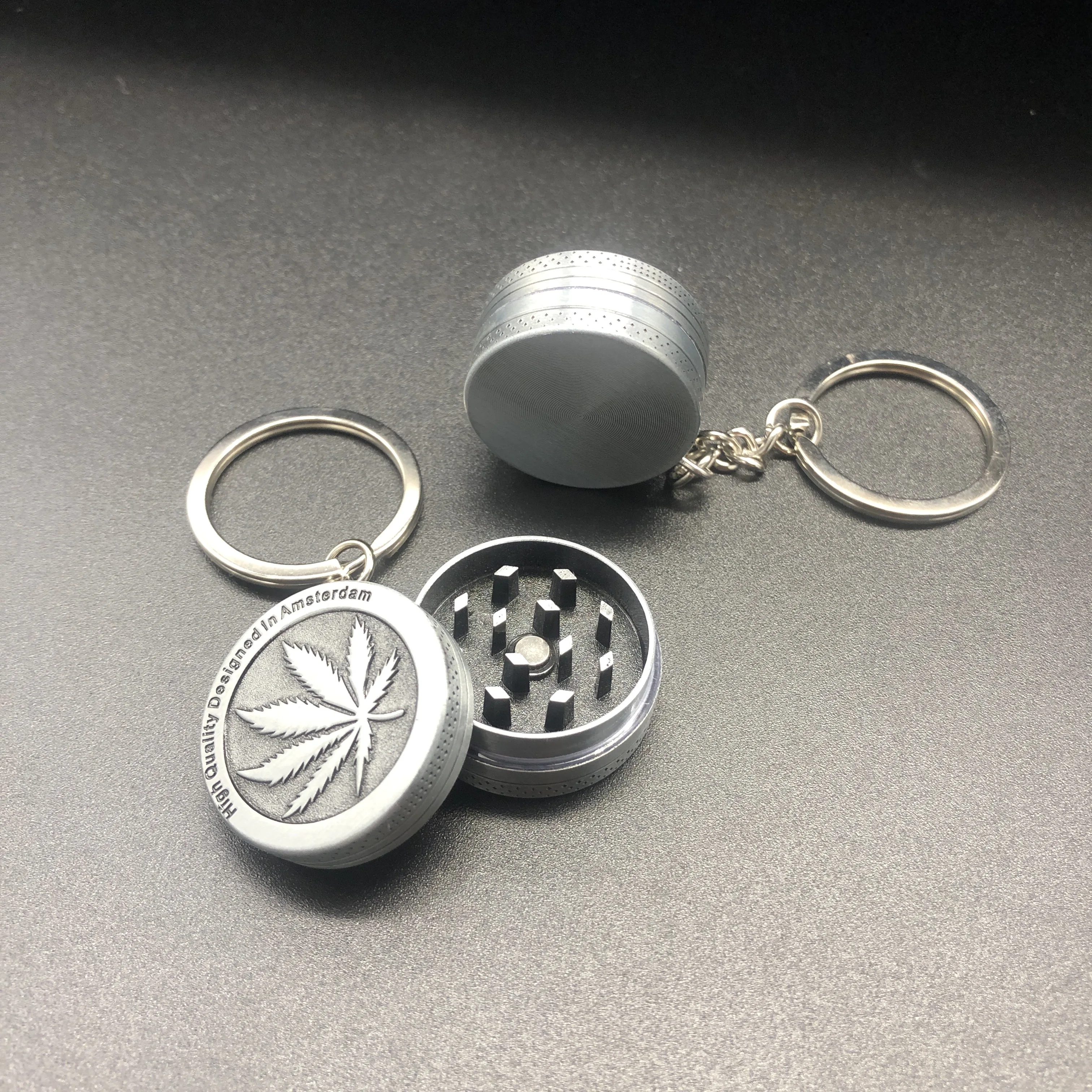 30 мм Портативный Ключ link измельчитель для трав из цинкового сплава сырое курения