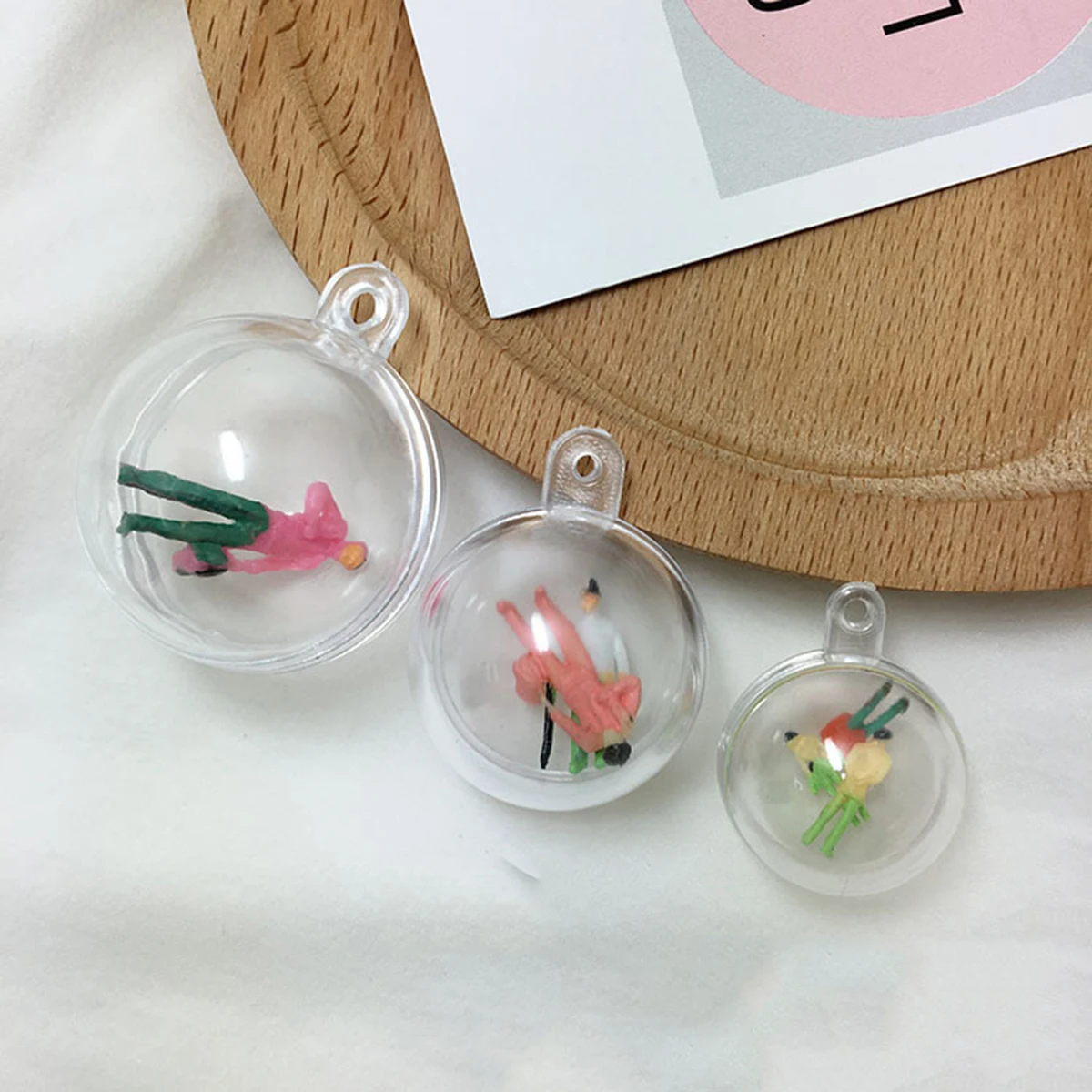 

Creative Handmade Random capsules villain DIY Keychain Mini Action Figures For Kids Birthdays Gifts