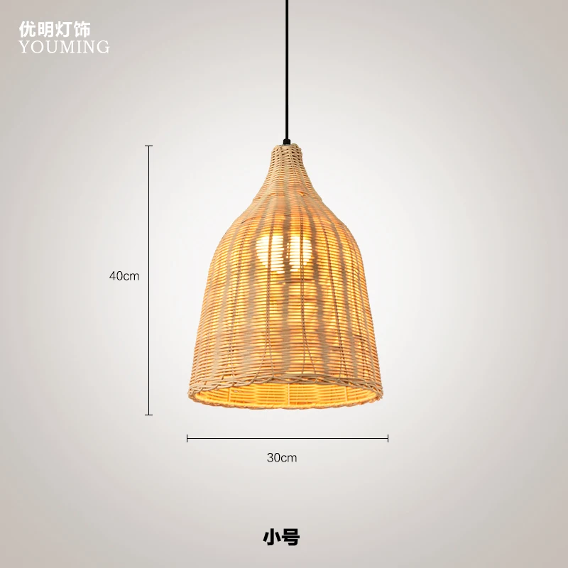 Креативная люстра-абажур из ротанга арт-подвесные светильники в стиле ретро лофт