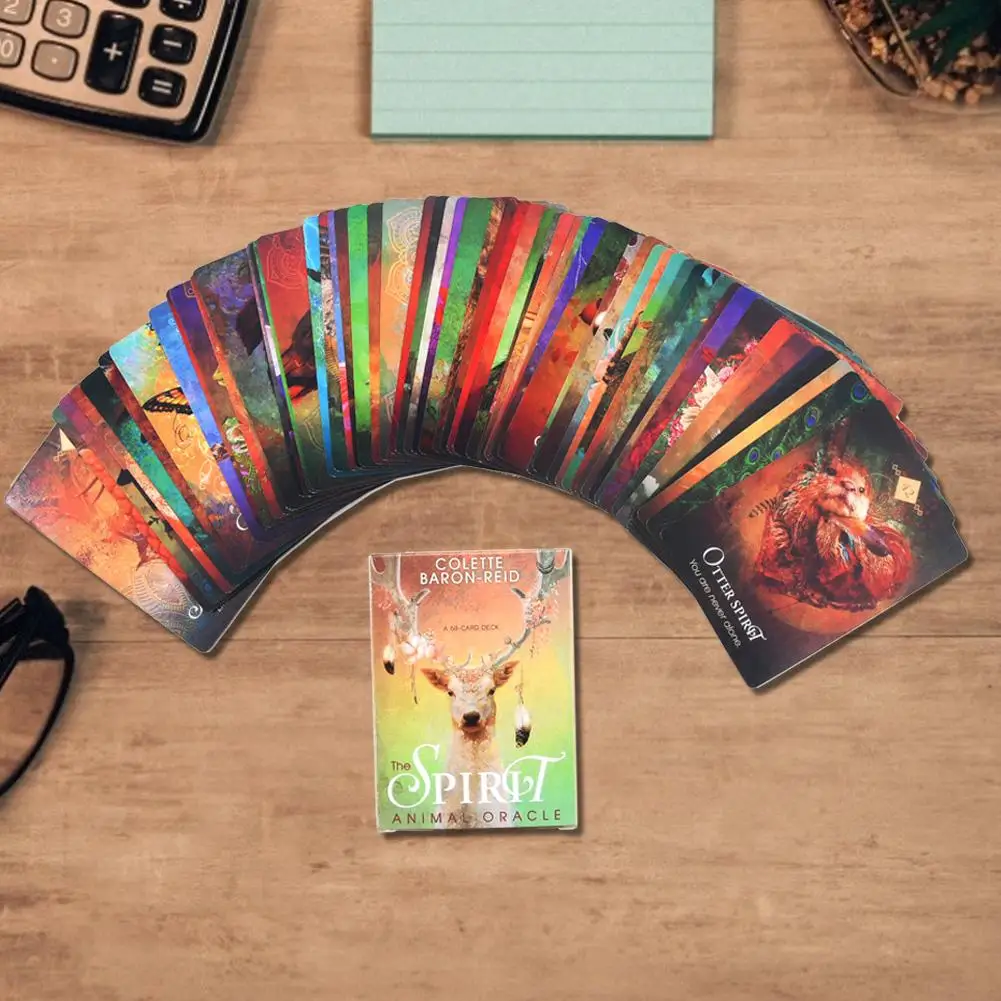 68PCS Tarot Cards For The Spirit Animal Oracle The Spirit Animal Oracle Board Game For Party Time Playing Card Games