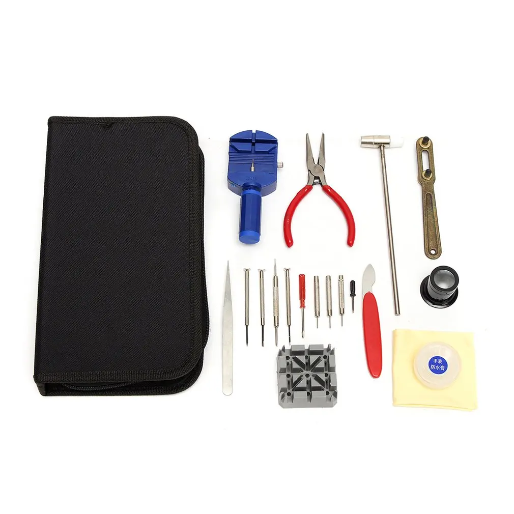 19 шт./компл. часовые часы набор инструментов для ремонта с сумкой хранения Лупа