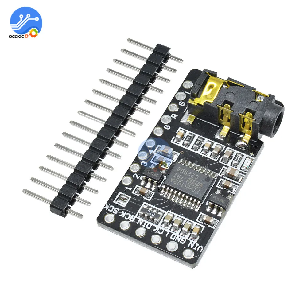 Плата декодера PCM5102, GY-PCM5102, модуль плеера IPS, интерфейс, формат плеера, цифровая звуковая плата для Raspberry