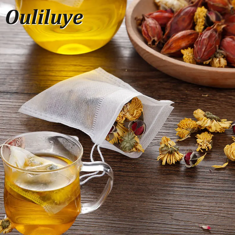 Одноразовые чайные пакетики 100 шт./лот для Пуэра фильтр зеленого чая инфузор со