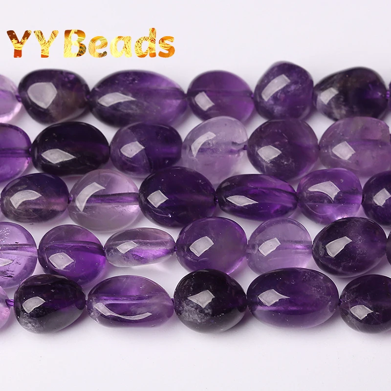 

8x10mm Natural Amethysts Irregular Purple Crystal Beads Loose Charms Beads For Jewelry Making DIY Bracelet For Women Accessories