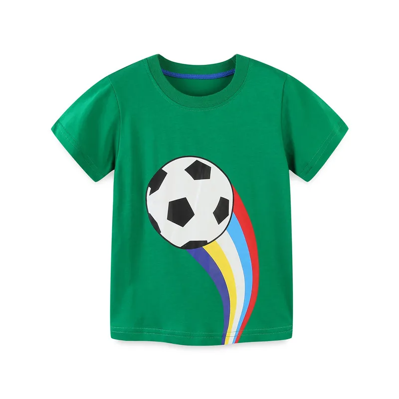 

Jumping Meters Summer Ice Cream Print Cotton Boys Girls T Shirts Hot Selling Baby Clothes Short Sleeve Kids Tops