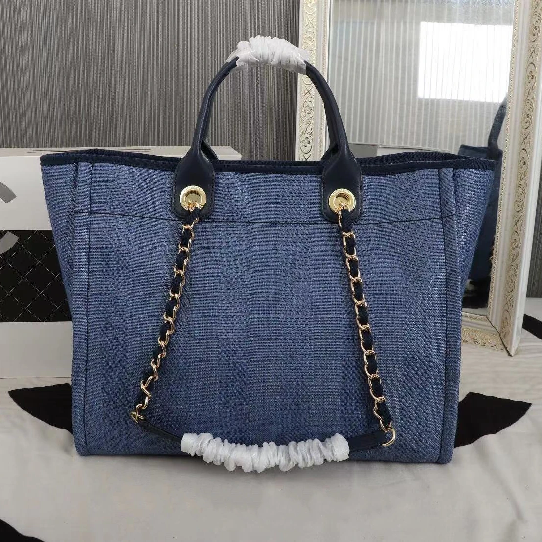 

Texture Canvas Bag Women's 2021 Fashion Large Capacity Handbag Korean Single Shoulder Bag Shopping Bag Tote Bag