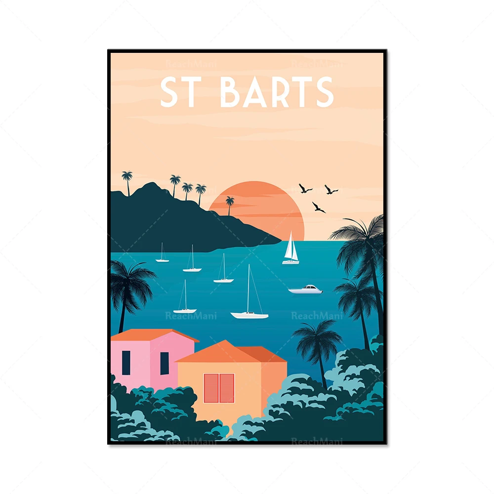 Классический винтажный постер для путешествий ReachMani