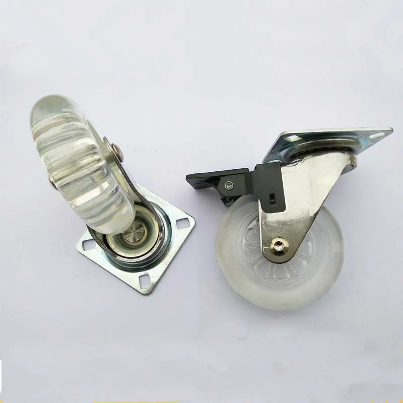 2 дюймовые мебельные хрустальные колесики универсальные поворотные ролики