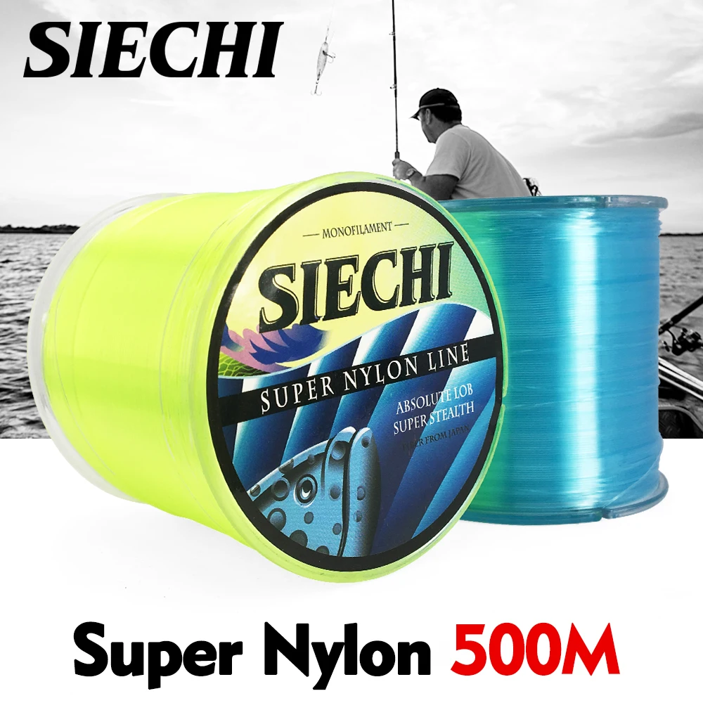 SIECHI 500 м нейлоновая рыболовная леска размер от 1 0 до 8 японская моноволоконная рок