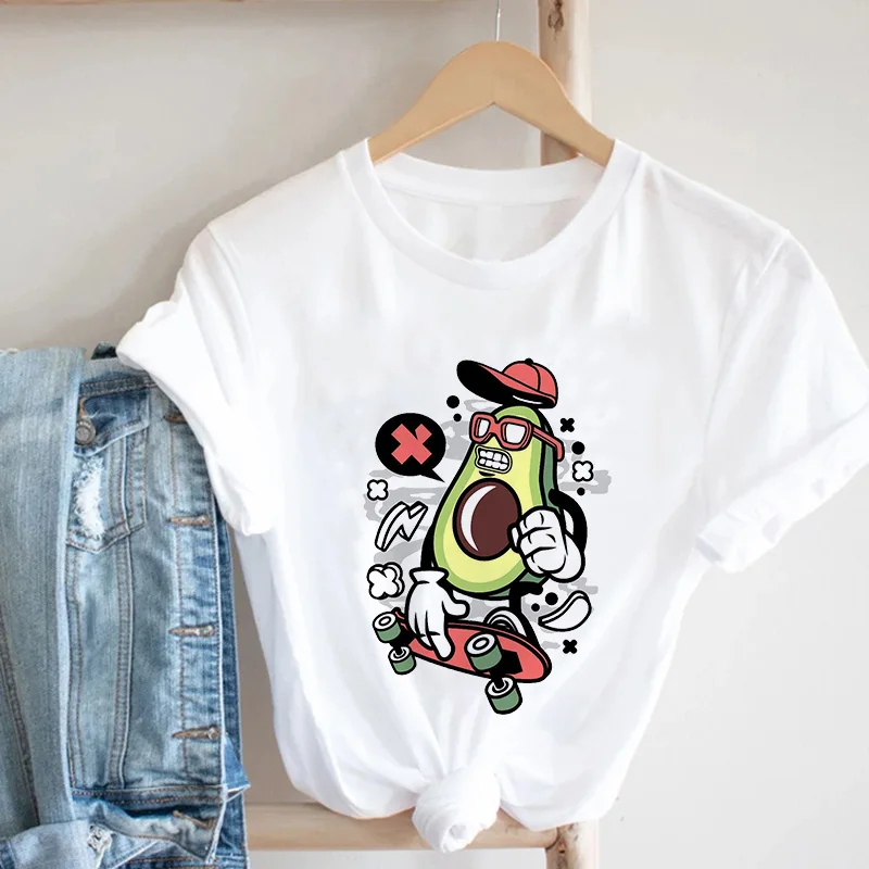 

Women Printing Short Sleeve Trend Casual Summer 90s Fashion Style Ladies Clothes Tee Tops Tshirt Female White Graphic T-shirt