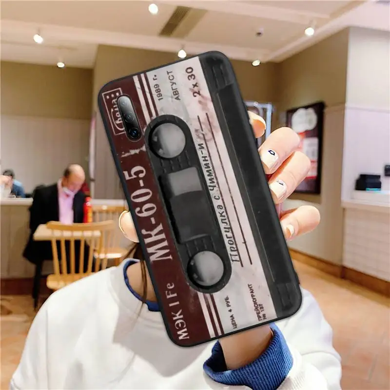 

Vintage Cassette tape retro style Phone Case for honor 7A 8x 8s 9x 10i 20s 20lite 30pro PLAY cover