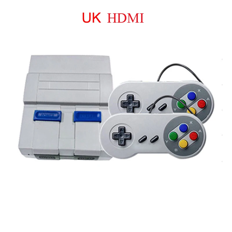 Черный Видео Игровая приставка, 8/16 бит SNES классический геймпад чехол для телефона в виде ретро-игровой HDMI/AV HD ТВ портативная игровая консоль встроенный 400/648 игры - Цвет: Черный