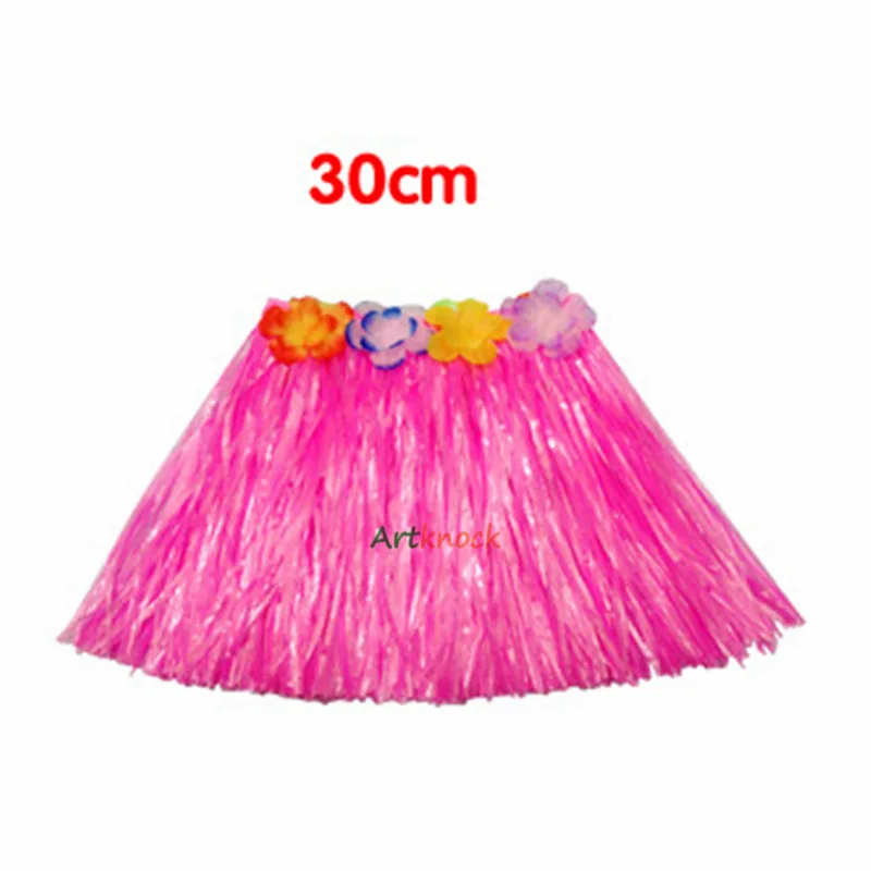 30cm Rose Hawaii dekoration Petal Leis вечерние пляжные Цветочные Гавайские платья ожерелье венок Гавайские вечерние украшения - Цвет: 30cm Rose