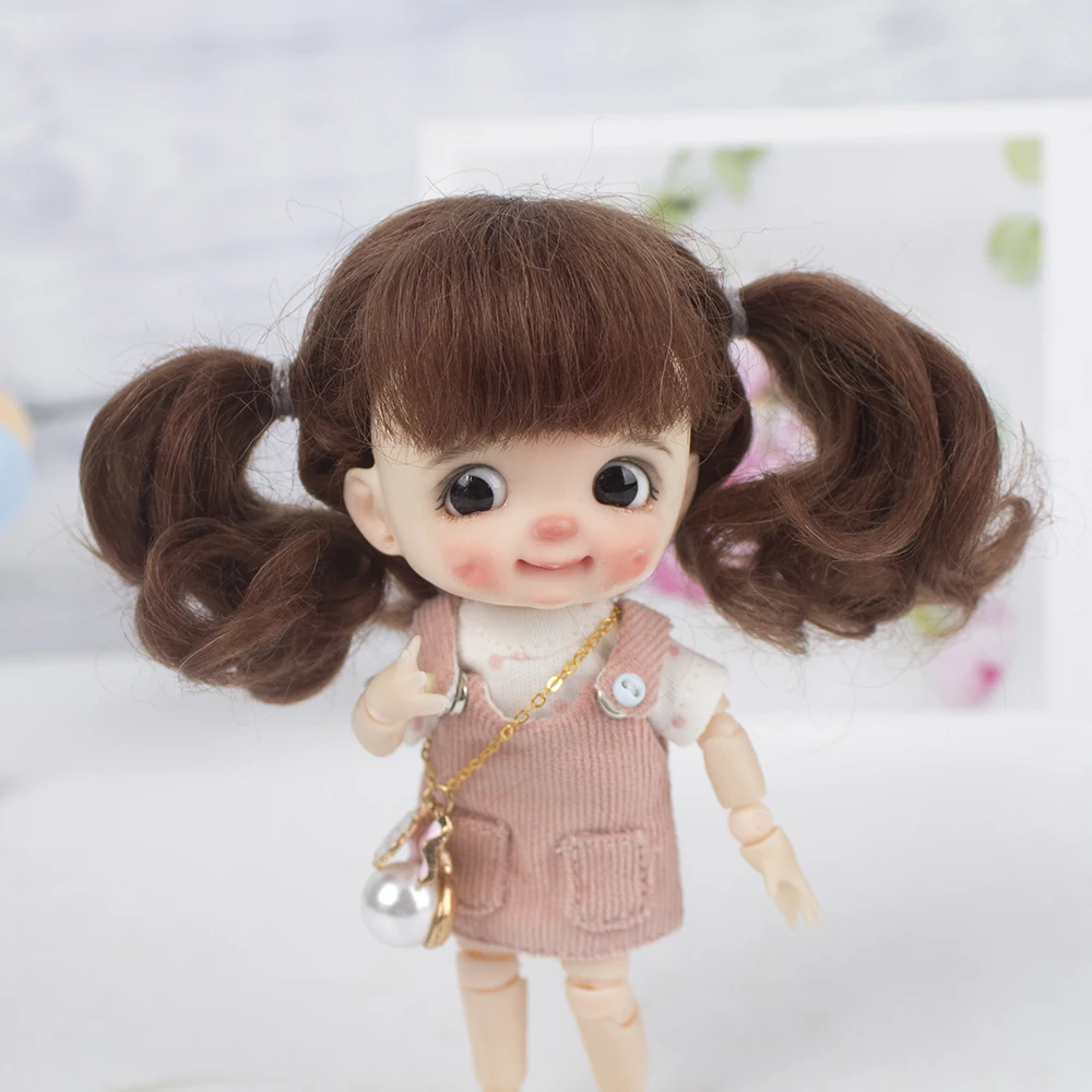 Muziwig 1/8 BJD& Kurhn кукольный парик из мягкого волокна для куклы диаметром 14-15 см