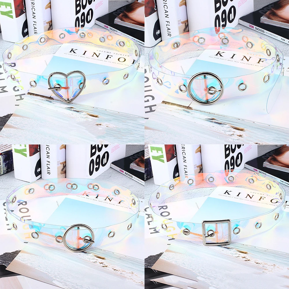 Модный Джокер пластиковая прозрачная пористая Пряжка из полимера Женская